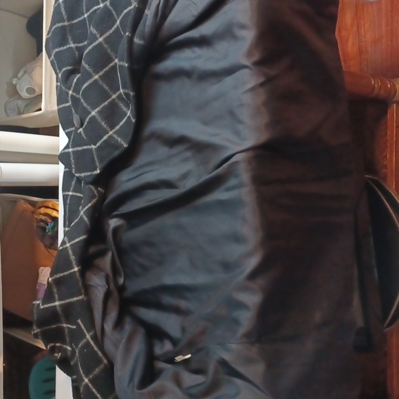 Portrait Union Made USA Rare Vintage  Black Checker %100 Wood Coat  XL - Picture 9 of 10